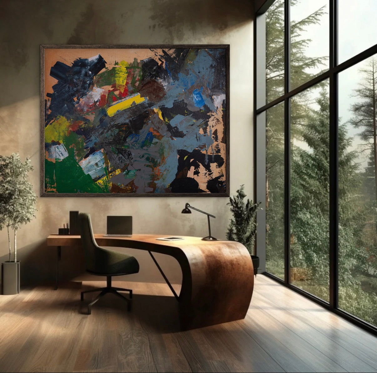 Art by GISELLE. Abstract oversized contemporary. Collectors 1/1. Commercial and residential designers shopping. 